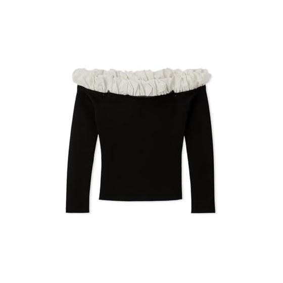 SNIDEL Balloon Ruffle Knit Pullover SWNT261063 Women s