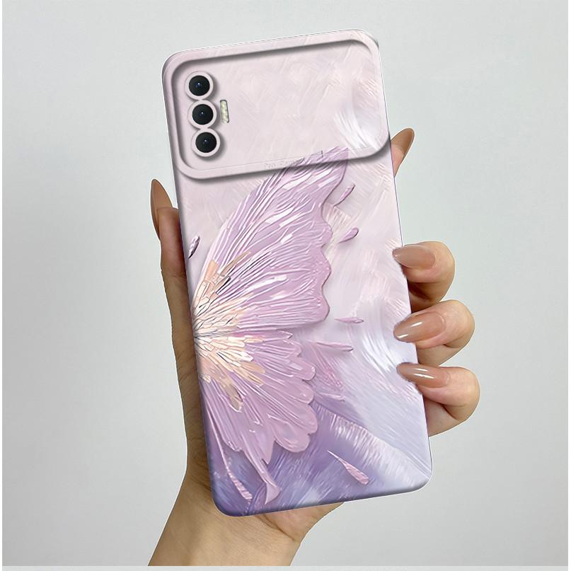 Für Tecno Spark 8P Hülle Mode Ästhetik Schmetterling Blumen Stoßfest Silikon Weiches TPU Handyhülle Spark8P KG7 KG7H KG7n Abdeckung