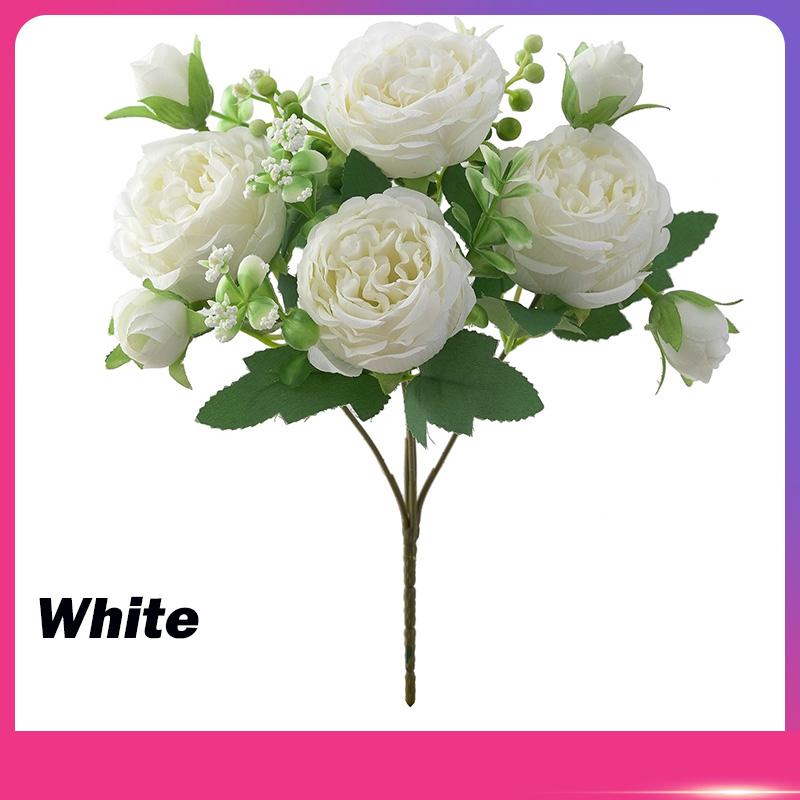 Herbst Künstliche Pfingstrose Blume Seidenrose Brautstrauß Hochzeit Zuhause Valentinstag Deko Accessoires Geschenk Kunstpflanze Hortensie