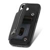 For iPhone 16 Pro Case Magnetic Detachable Zipper Card Holder Leather+TPU Phone Cover