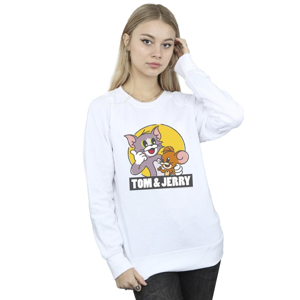 Tom And Jerry Womens/Ladies Sketch Logo Sweatshirt