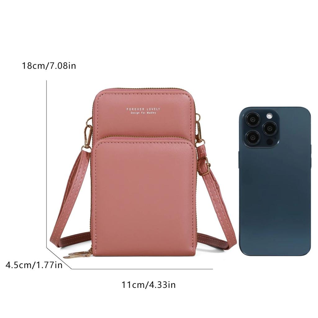 Elegant Fashion Phone Wallet for Women Slim Compact Secure Design for Travel Essential Fits Phone Large Bills Cards Small Make