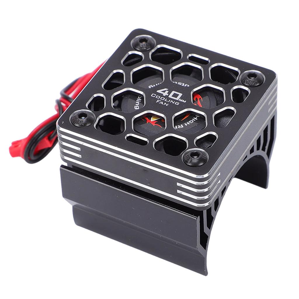 RC Cooling Fan Aluminum Alloy 40mm Motor Fan with Heatsink Metal Cover for 1 8 1 10 RC Car 540 550 F540 3650 3660 Motor