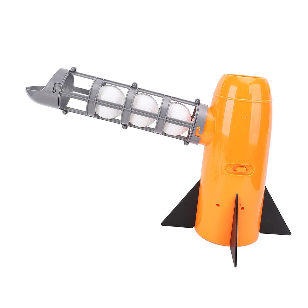 Automatic Baseball Pitching Machine One Click Start Plastic Baseball Trainer with 5 Balls and Baseba