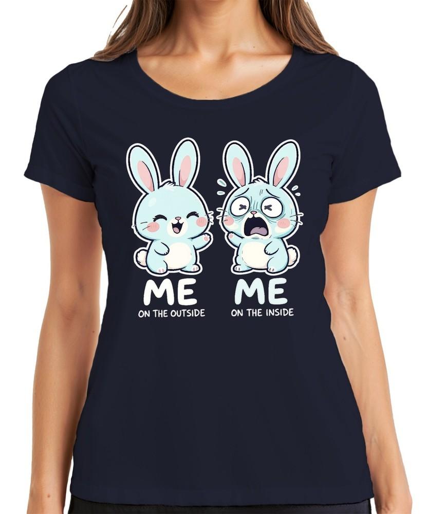 Me On The Outside Me On The Inside Cute Bunny Easter Gift Unisexs Tshirt S