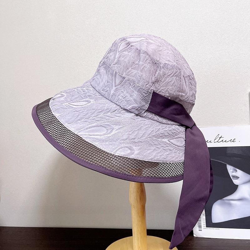 Damen Sommer-Sonnenhut Großer Schirm Leere Oberseite Zopfkappe Für Outdoor-Reisen Strand Sonnenschutz Visier UV-Schutz Fischerhüte