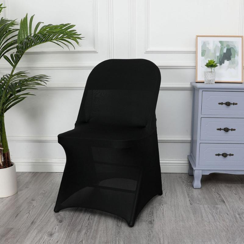 1/2/5 PCS Stretch Spandex Wedding Chair Cover for Weddings Birthdays Parties Events Hotels Banquets