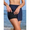 CHARMLEAKS Swim Shorts Women High Waisted Swim Bottom Tummy Control Board Shorts with Pockets Liner