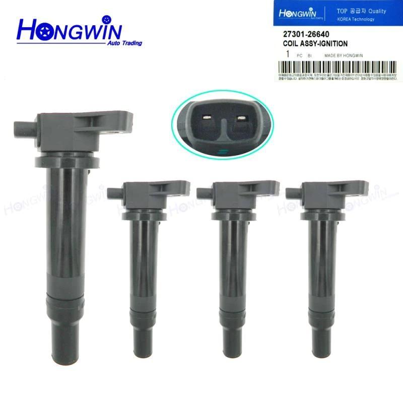 4PCS Ignition Coil Fits Hyundai Accent Elantra Kia Rondo Rio Rio5 L4 1.6 2006-2011 5C1586 C1543 27301 26640 27301-26640