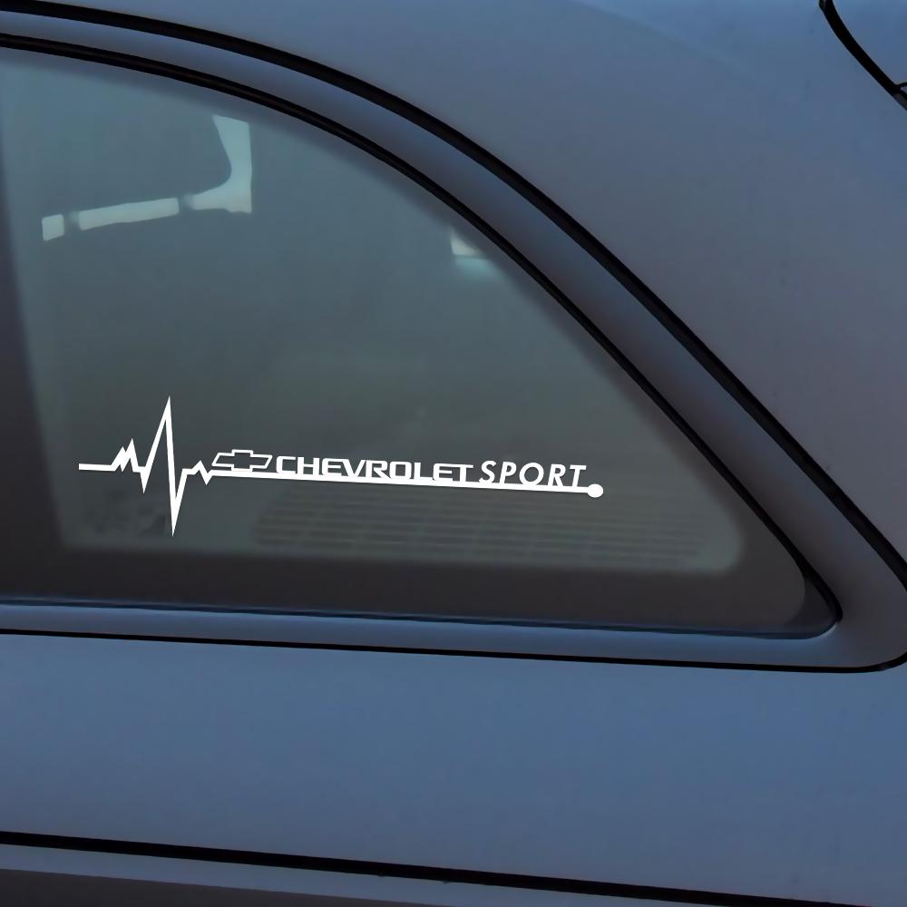 2PCS PVC Side Window Creative Sticker Decal For Chevrolet Cruze Captiva Sonic Spark Onix Aveo Orlando Sail Malibu Camaro Trax