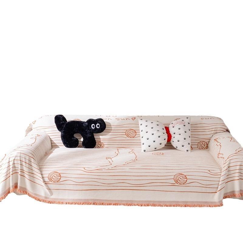 New modern simple chenille all-season sofa towel full cover one piece high-end sofa cover cloth towel