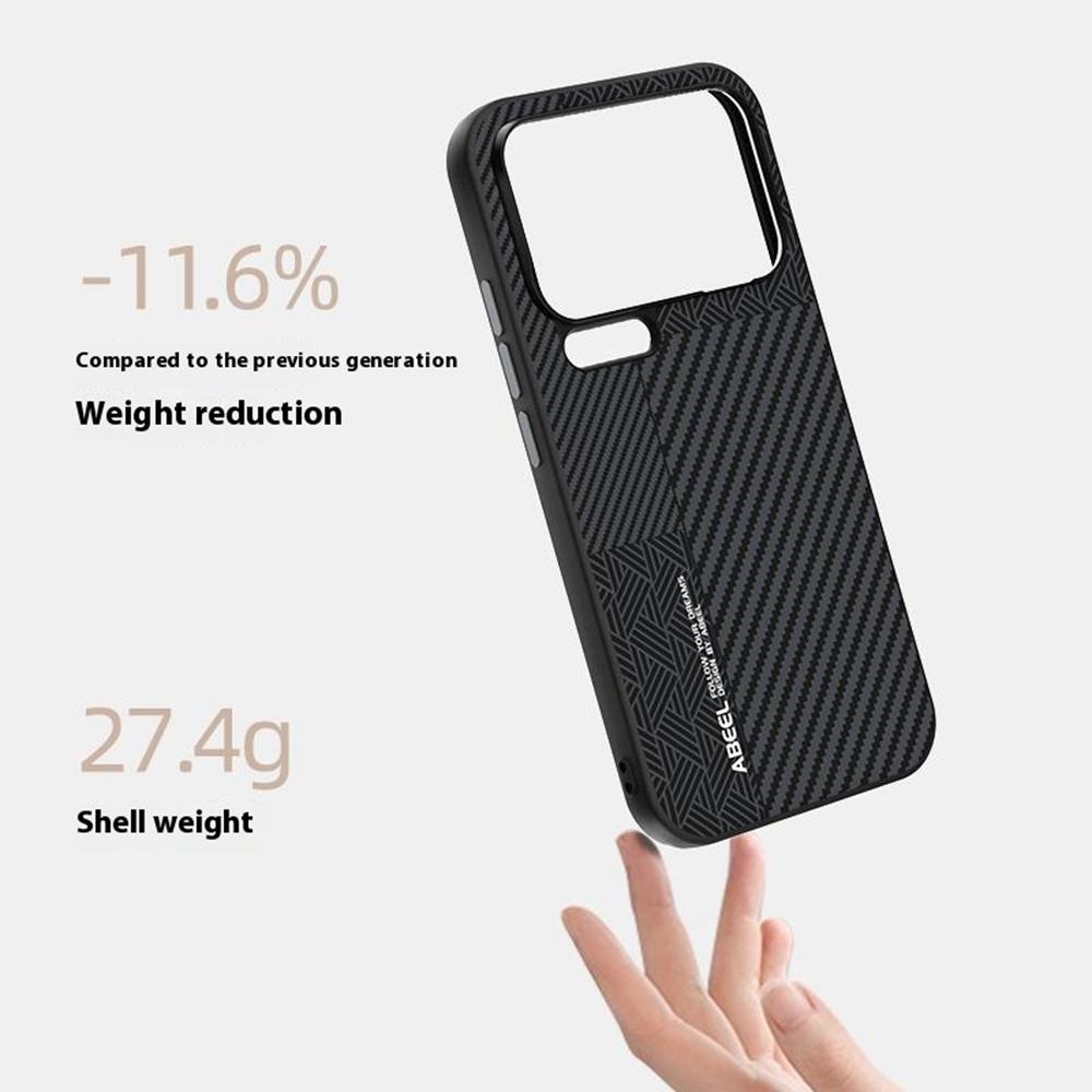 ABEEL For Xiaomi 17 Pro Max Magnetic Case PC + TPU + Aluminum Alloy + PU Leather Slim Phone Back Cover