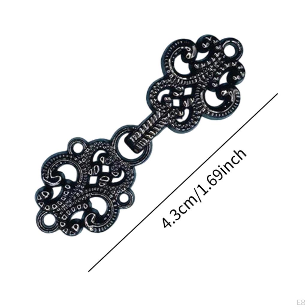 5 Pack Cloak Clasp Fasteners for Jackets, Dresses, And Sweaters
