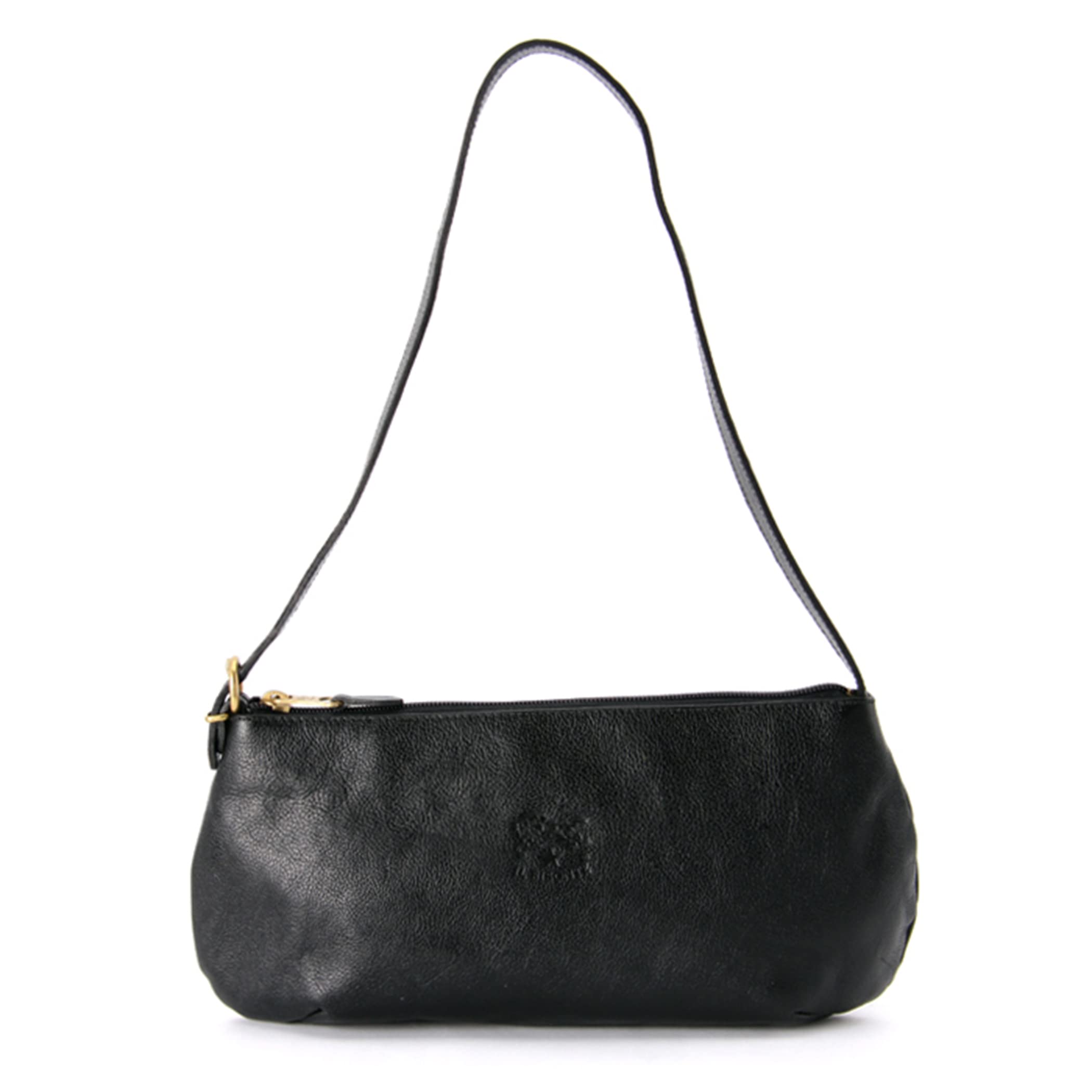 

Shoulder Bag Crossbody Leather Genuine Leather Cowhide Unisex Black [IL BISONTE] Women s Men s чорний