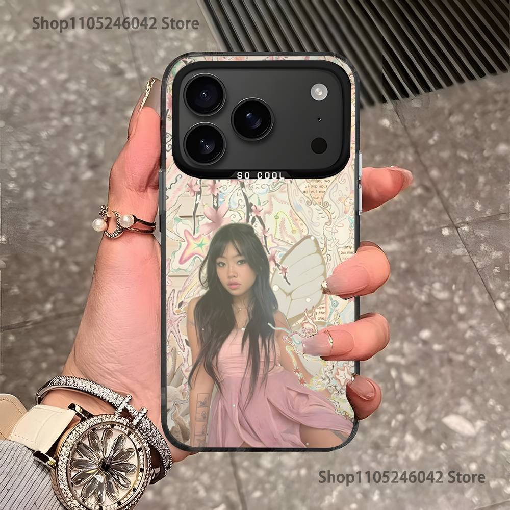 B-beabadoobee Beatopia For iPhone 17,16,15,14,13,12,11,Pro,MAX,Plus Black Shockproof Candy Matte Cover