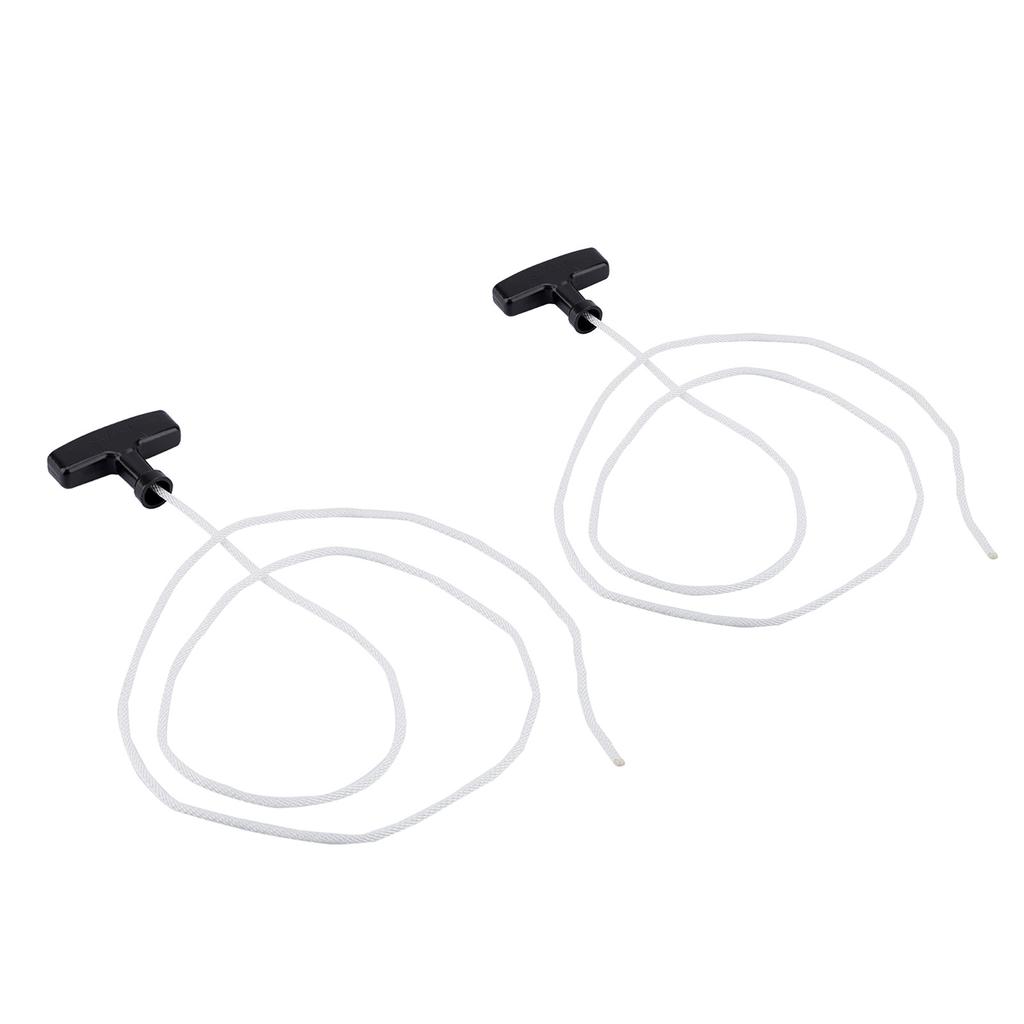 2pcs Lawnmower Recoil Pull Starter Handle 1.5m Cord Rope Mower Accessories
