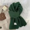Winter Warm Knitted Wool Soft Scarf Women Solid Color Korean Fashion Style Skinny Autumn Winter Travel Casual Long Scarf New