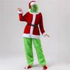 Long Hairy Christmas Green Hairy Grinch Weird Jacket Santa Fluffy Christmas Costume
