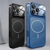 Original AG Nano Frosted Glass For Magsafe Phone Case For iPhone 17 Air 16 15 14 13 Pro Max Magnetic Wireless Charge Armor Cover