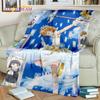 3D Cartoon Captor Anime Cute Card Sakura Blanket,Soft Throw Blanket for Home Bedroom Bed Sofa Picnic Office Cover Blanket Kids