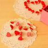 50Pcs Wooden Heart Pegs Clip Stylish Red Love Heartphoto Paper Clips Wedding Decoration Craft