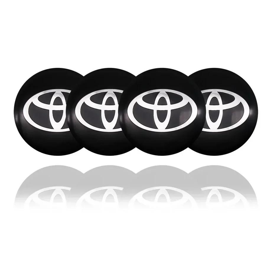 4pcs 56+60mm Car Styling Wheel Hub Center Caps Rim Cover Badge Emblem Stickers For Toyota Corolla Yaris CHR Rav4 Auris Avensis