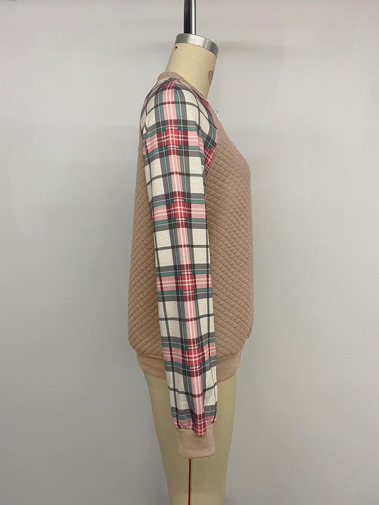 2025 Retro Plaid Patchwork Zipper Hoodie Cardigan
