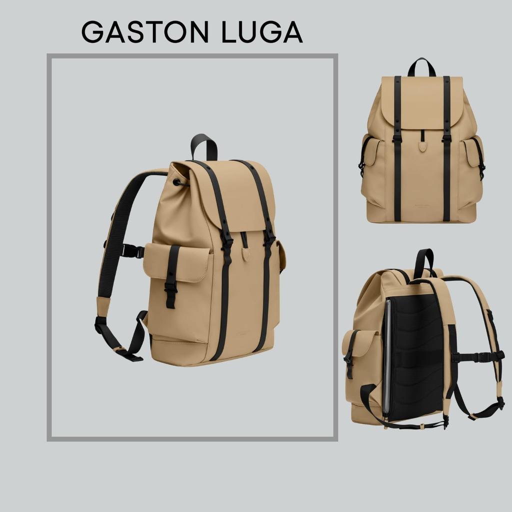 GASTON LUGA Splash Utility Backpack 16" (Latte) - Fits 11-, 13-, or 16-inch PCs and Tablets, Lightweight and Waterproof for Commuting, School, or