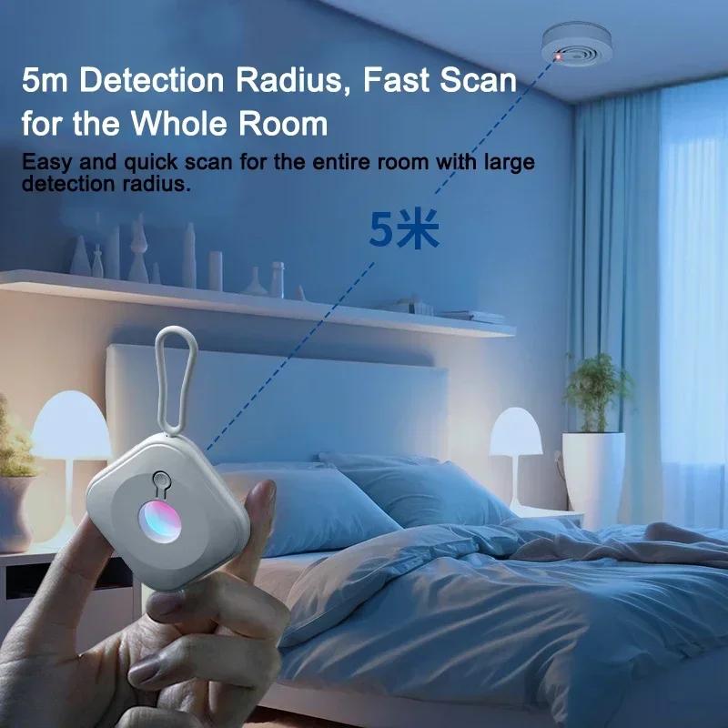 Black Lens Detect Gadget LED Spy Gear Infrared Camera Detector for Security Protection Camera Anti Peeping Camera Detector