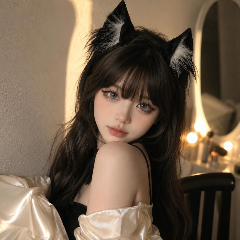 Fluffy Faux Fur Cat Ear Headband Soft Non-slip Hair Hoop Women Cosplay Party Daily Photo Shooting Kawaii Hair Accessories