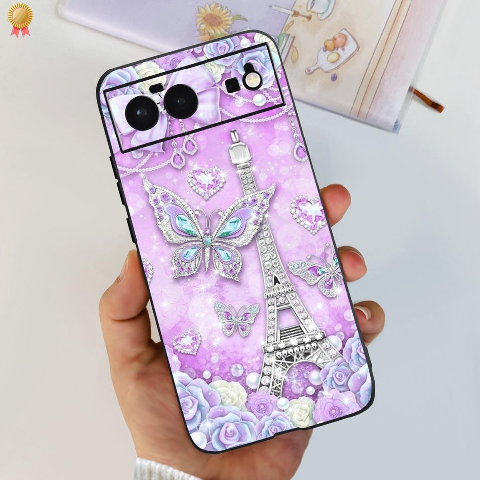 For Google Pixel 6 Case Cute Kawaii Cat Clear Silicone Shockproof Cover Capa For Google 6 Pixel 6 Pixel6 Phone Shell Funda Coque