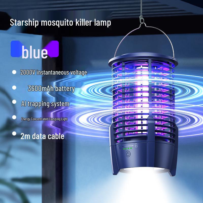 2024 Portable Waterproof Electric Mosquito Killer Lamp for Outdoor Camping and Gardens