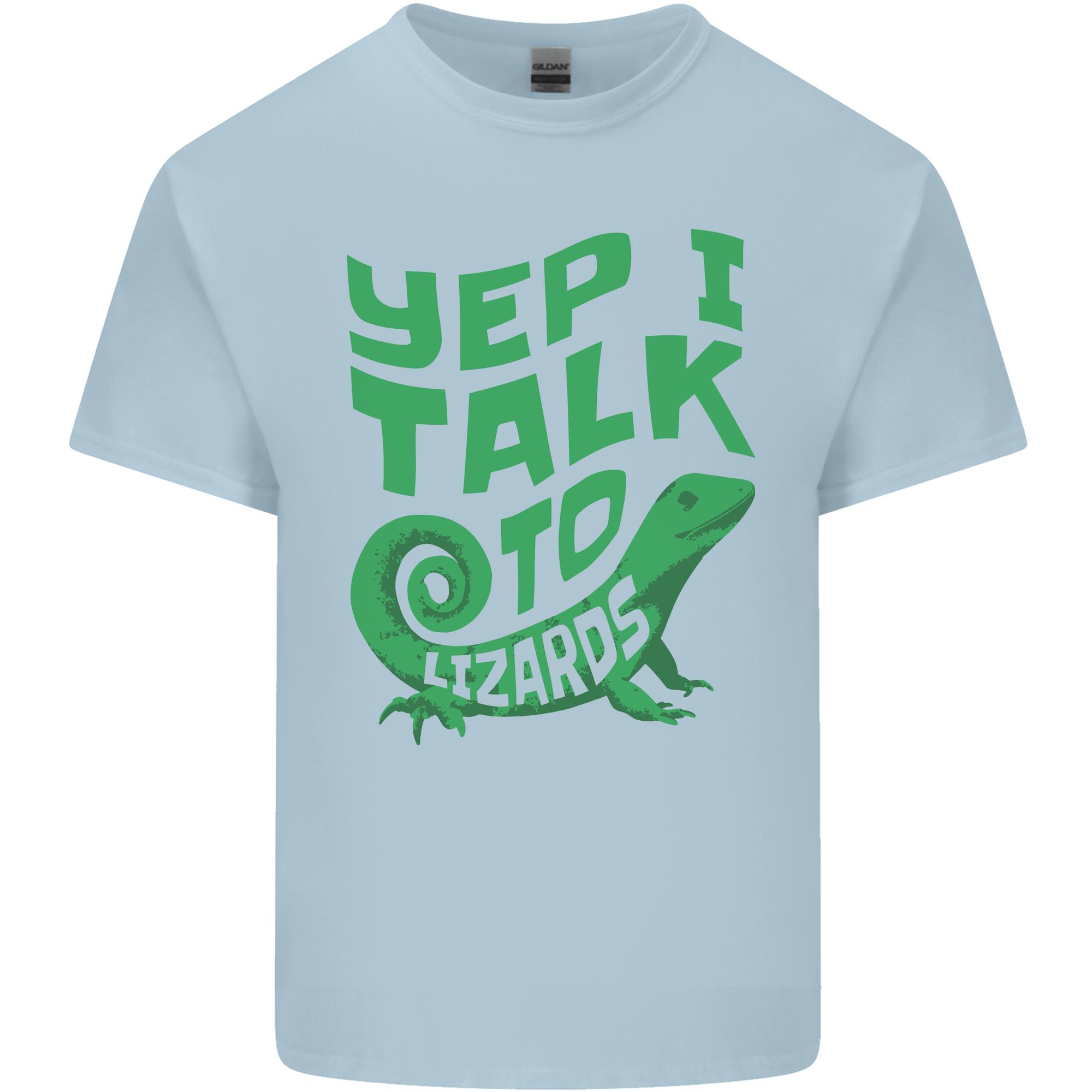 I Talk To Lizards Chameleons Bearded Dragons Unisexs Light Cotton TShirt S