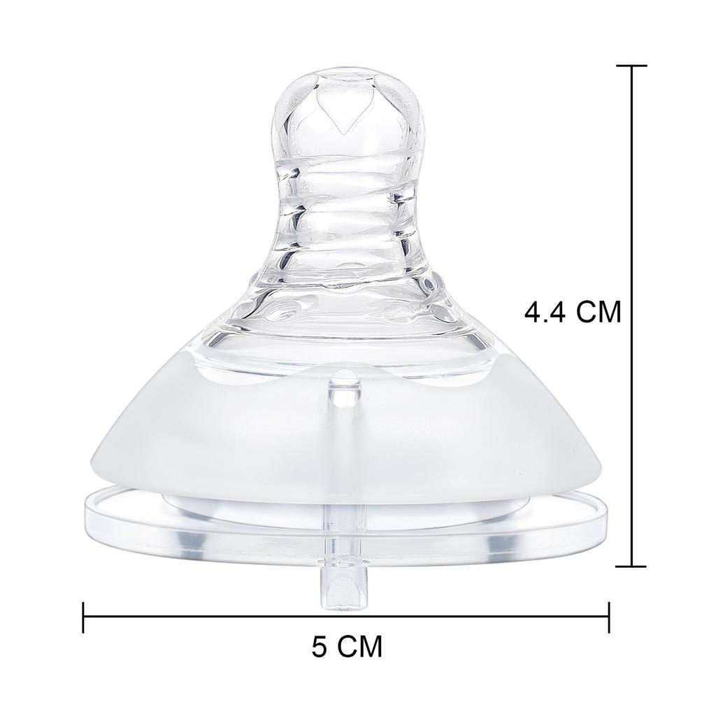 Set of 3 LittleForBig Adult Bottle Nipples with Lip Adult Replacement Silicone Pacifiers for LittleForBig Bottles Shields,