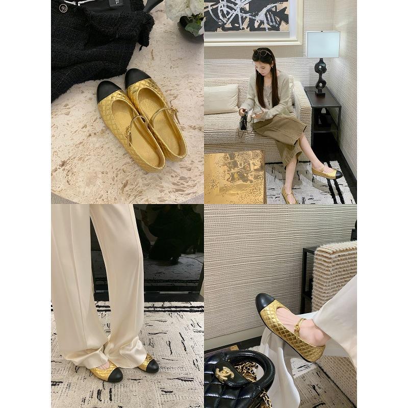 Sheepskin Version Grape Ma Same Small Fragrant Style Leather Round Head One-word Buckle Belt Rhombus Low Heel Mary Jane Shoes Women's Single Shoes