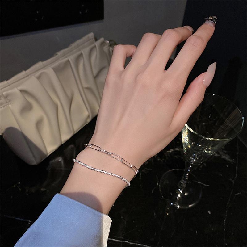 Sparkling Adjustable Bracelets For Women Elegant Gypsophila Wedding Jewelry Gift