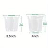 Reinforced Clear Nursery Pots with Drainage Hole, Transparent Variety Pack Plastic Plant Pot Seedling Planter Seed Flower