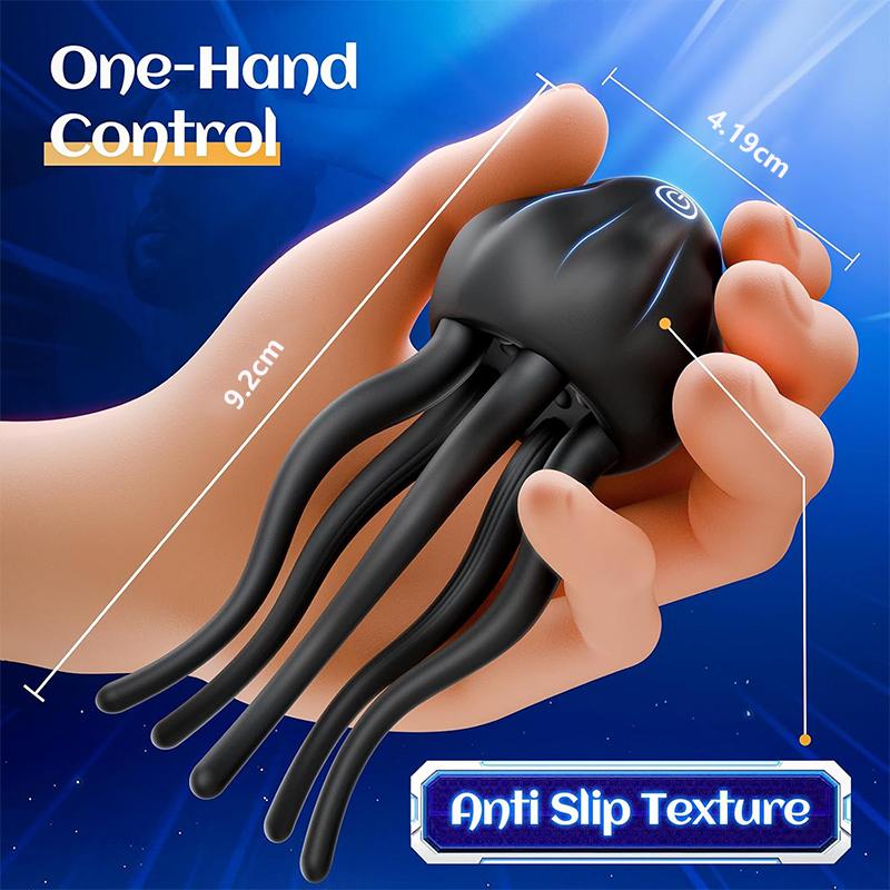 Male Glans Trainer Penis Vibrator Masturbator Stroker Wrapping Tentacle Penis Clit Nipple Stimulation Adult Sex Toy for Men Women