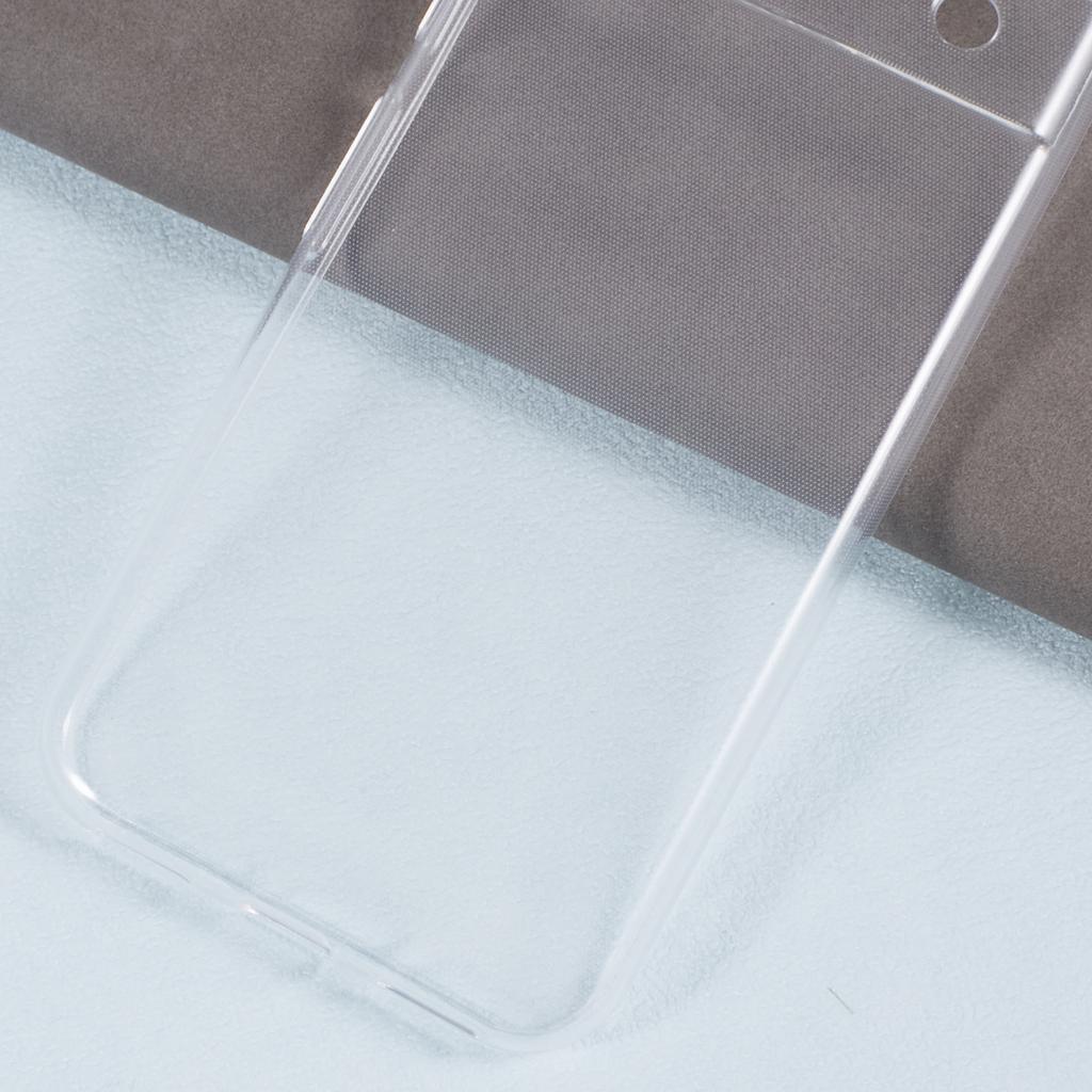 For Google Pixel 8a Clear Case Glossy Soft TPU Phone Protective Cover Watermark-Free