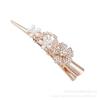 High-End Alloy Flower Hair Clip for Elegant Updos in Women