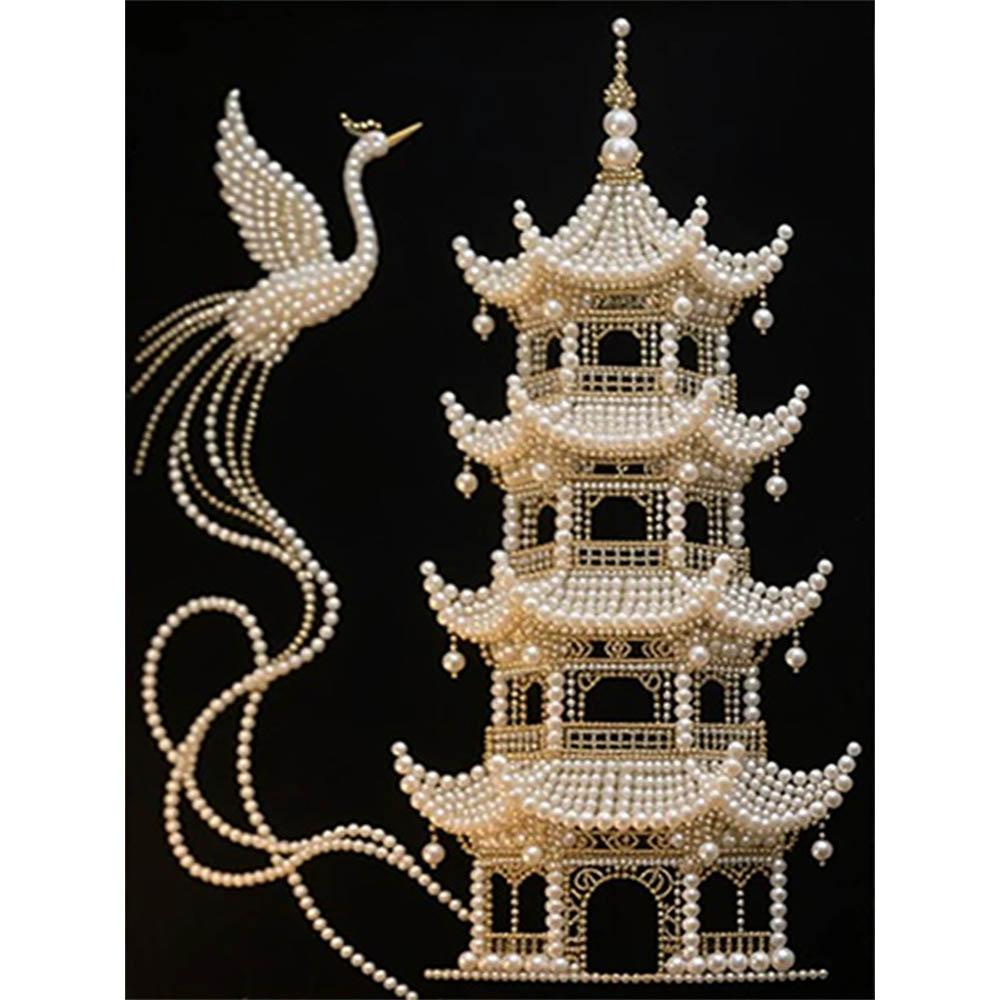 

DIY Palace and Phoenix Diamond Art Kits Without Frame 30x40cm Gem Art Diamond Painting Kits for Adults/Beginners Gift Idea Home Wall Decor 30x40cm