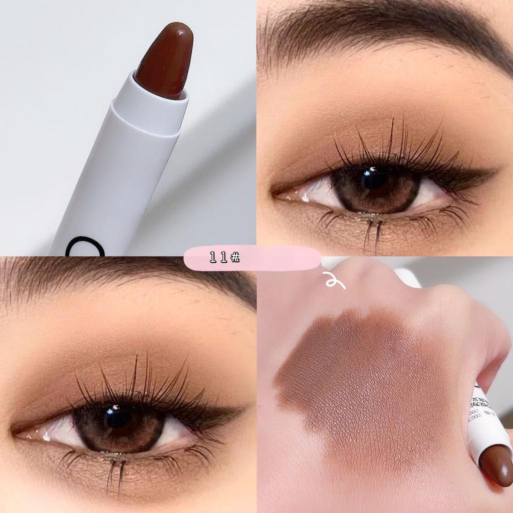 Pearlescent Lying Silkworm Pencil Glitter Highlighter Pen Brightening Eyes Stick White Silver Eye Makeup Waterproof Long-lasting
