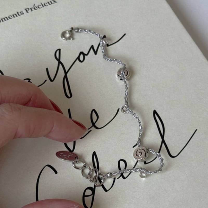 

apple pie order Crochet Spiral Beads B.(3color) DEEP GRAY