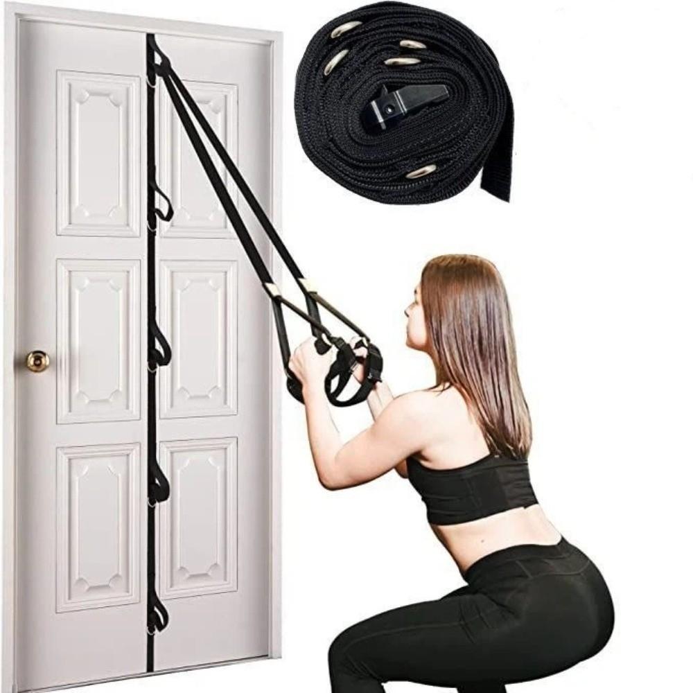 Home Fitness Hanging Tension Rope Without Punching Buckle Belt Portable Resistance Bands  Exercises