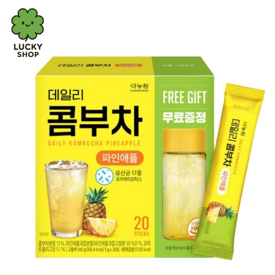 5g x 20 Beutel / 7 Sorten Koreanischer Täglicher Kombucha-Fruchttee 380 ml Flasche Geschenk