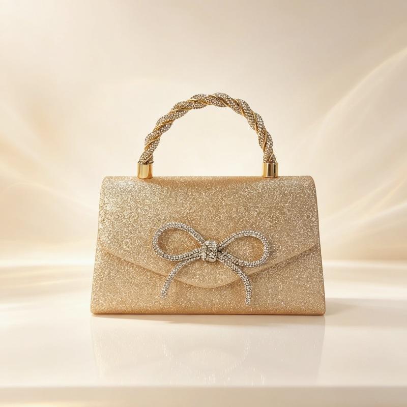 Ladies Evening Bag Sparkle Bow Wallet Wedding Sparkle Rhinestone Fashion Tote Party Ball