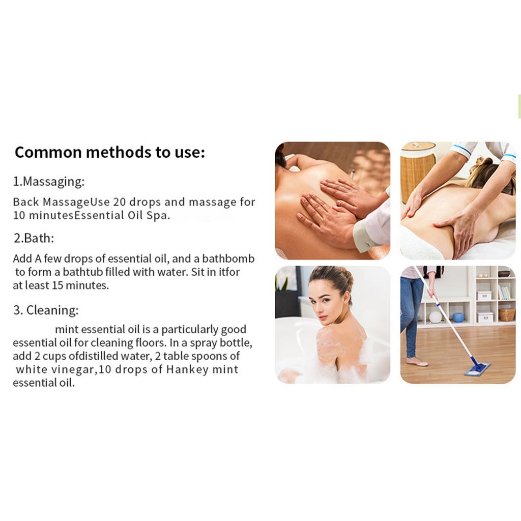 3er-Pack Reine Pflanzen Ätherische Öle Set für Aromatherapie, Massage & Spa, Duftende Entspannung & Hautfeuchtigkeitsspendende Körperpflege