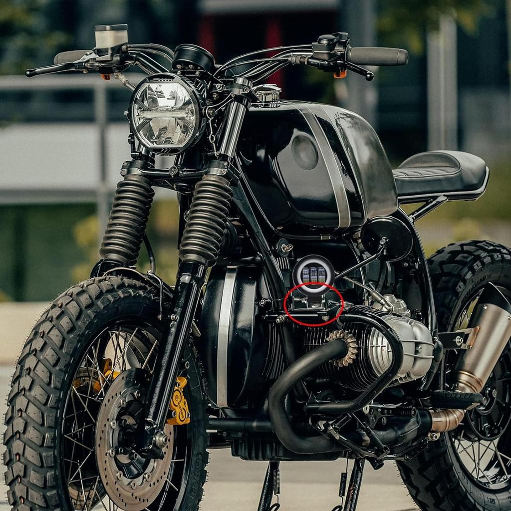 Biqing 2 PCS Bike Stay, 7 Characters, Bike Stay, Clamp Work Light, Mounted, Suitable for Motorcycles, Bicycles