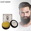 East Moon Men's Shea Butter Beard Balm Moisturizing Smoothing Beard Growth Wax Mustache Cream Facial Hair Care Reduce Frizz