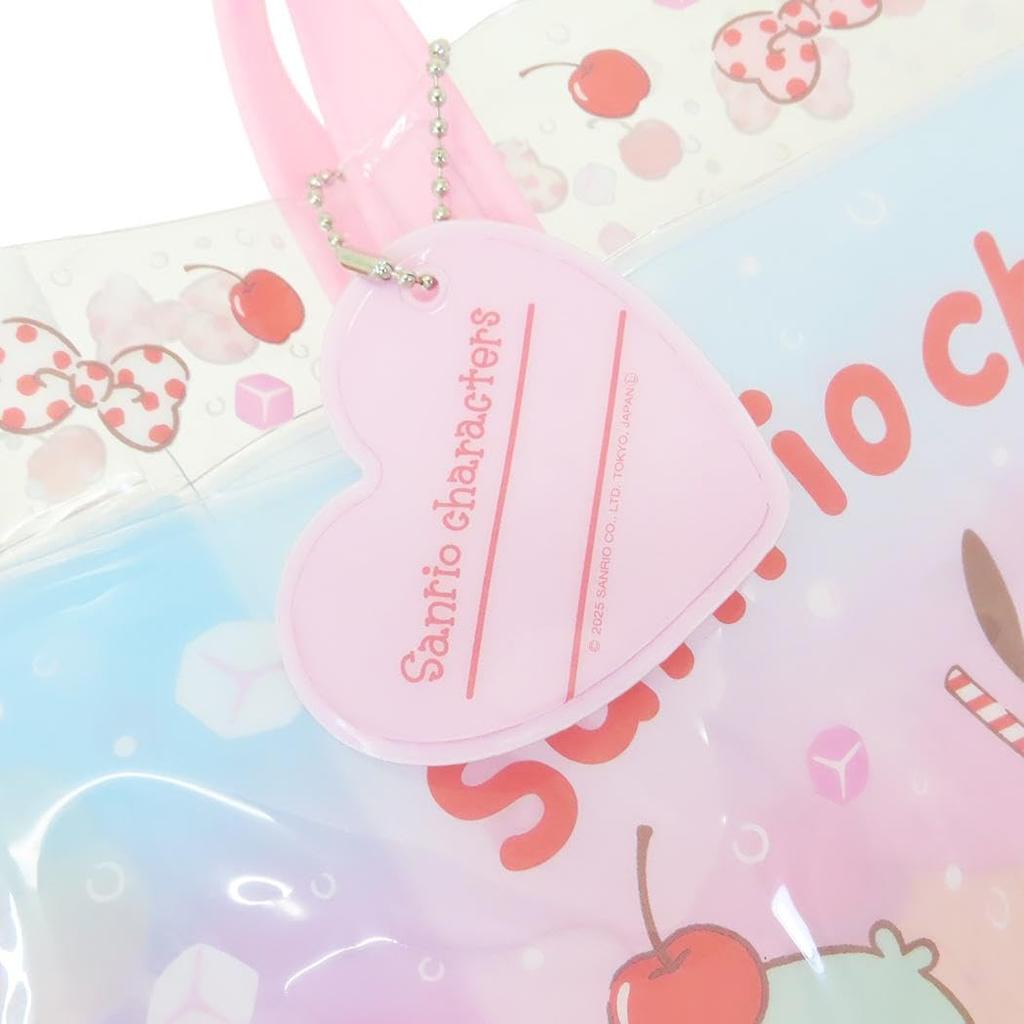 [Takanami] Gusseted PVC Bag, Sanrio Characters, Pink